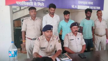 रामगढ़वा में चोरी का ट्रैक्टर-टेलर बरामद, तीन आरोपित गिरफ्तार