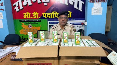 कैमूर में शराब के खिलाफ पुलिस का बड़ा एक्शन! भभुआ में ऑटो से 334 टेट्रा पैक बरामद, चालक गिरफ्तार; रामगढ़ में 36 लीटर देशी शराब जब्त